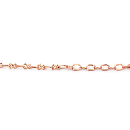 3 Feet - 3mm Oval & Bowtie Link Chain