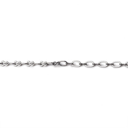 3 Feet - 3mm Oval & Bowtie Link Chain