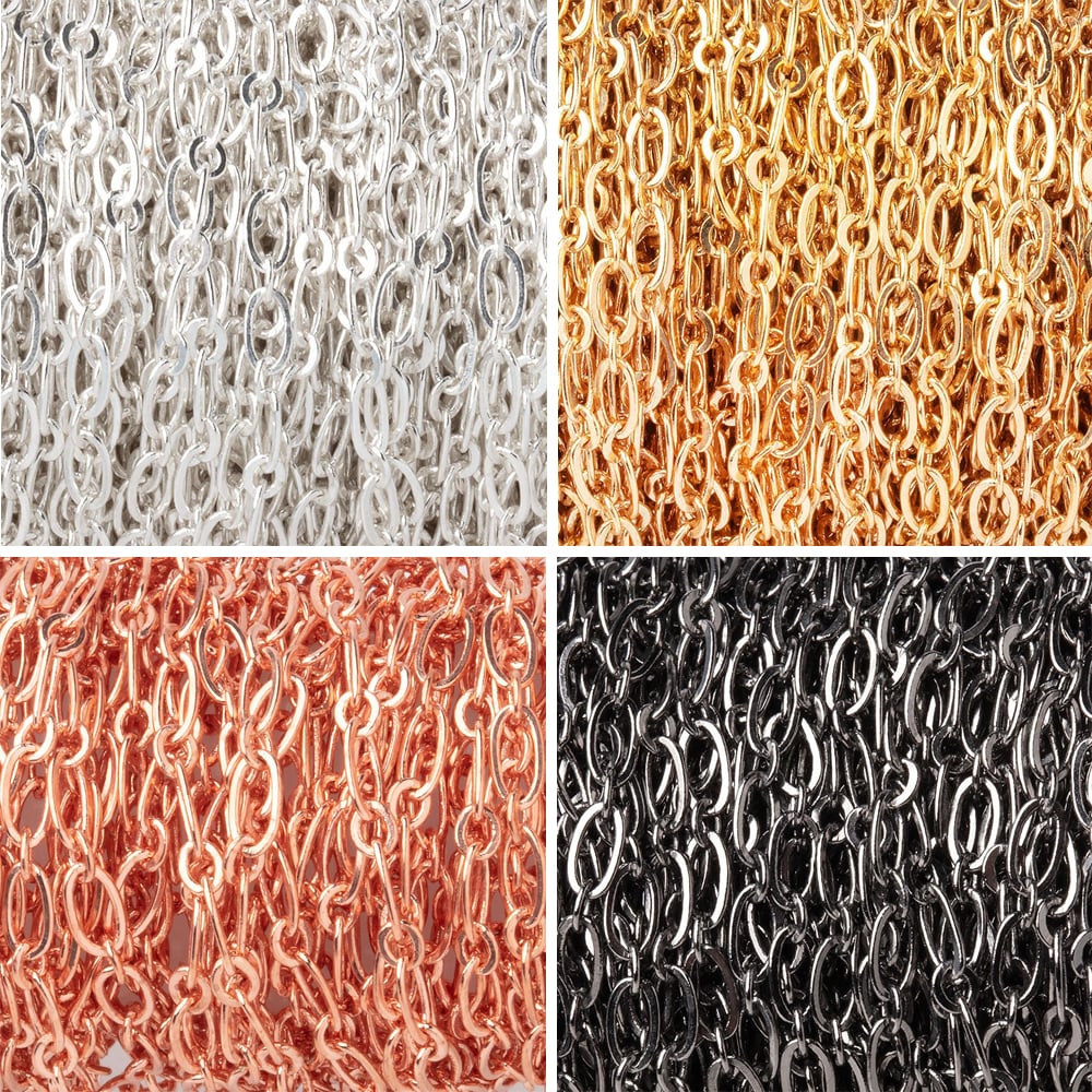 3 Feet - 3mm Oval & Link Chain