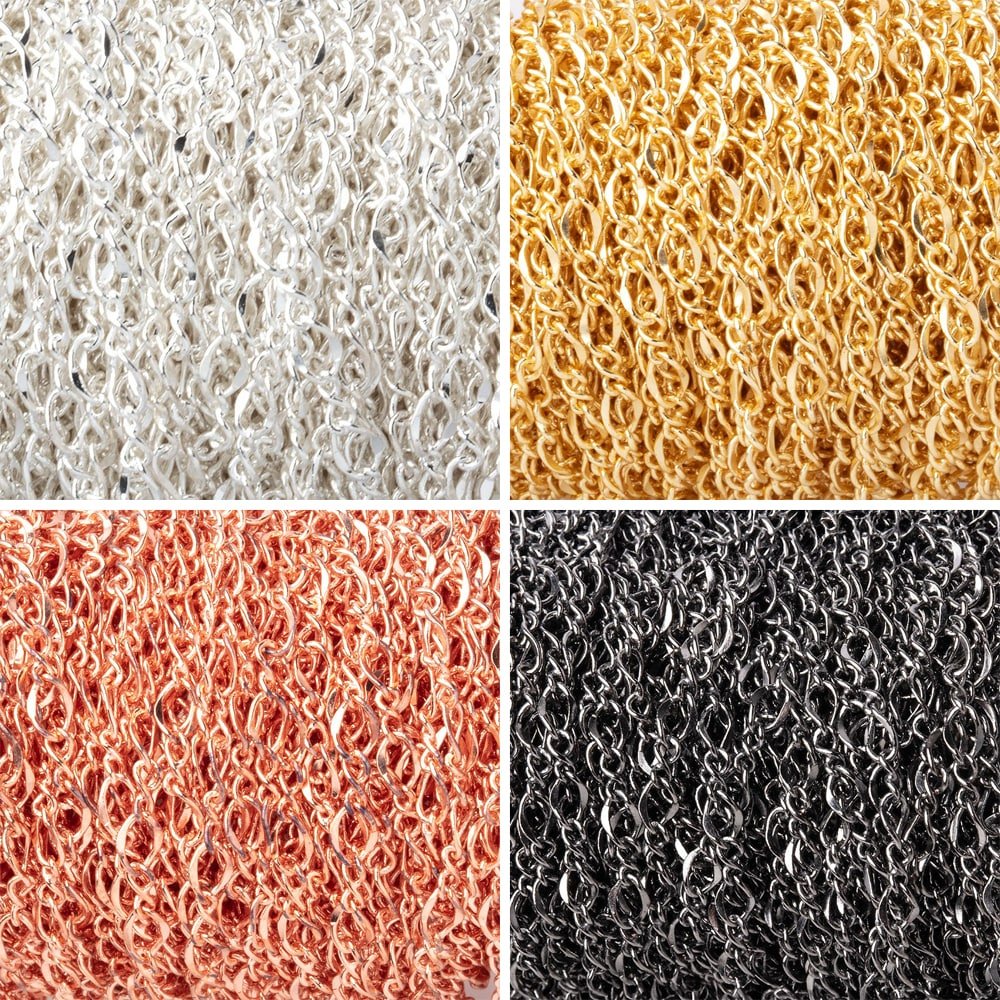 3 Feet - 3mm Oval & Twist Link Chain