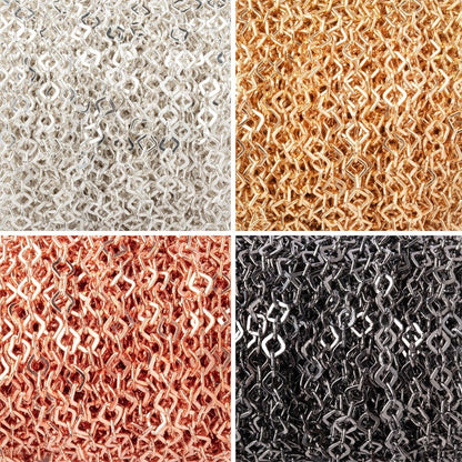 3 Feet - 4mm Flat Square Oval Link Chain