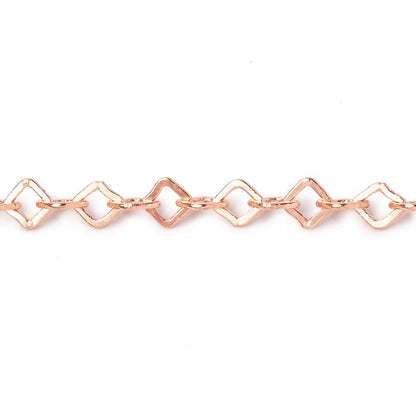 3 Feet - 4mm Flat Square Oval Link Chain