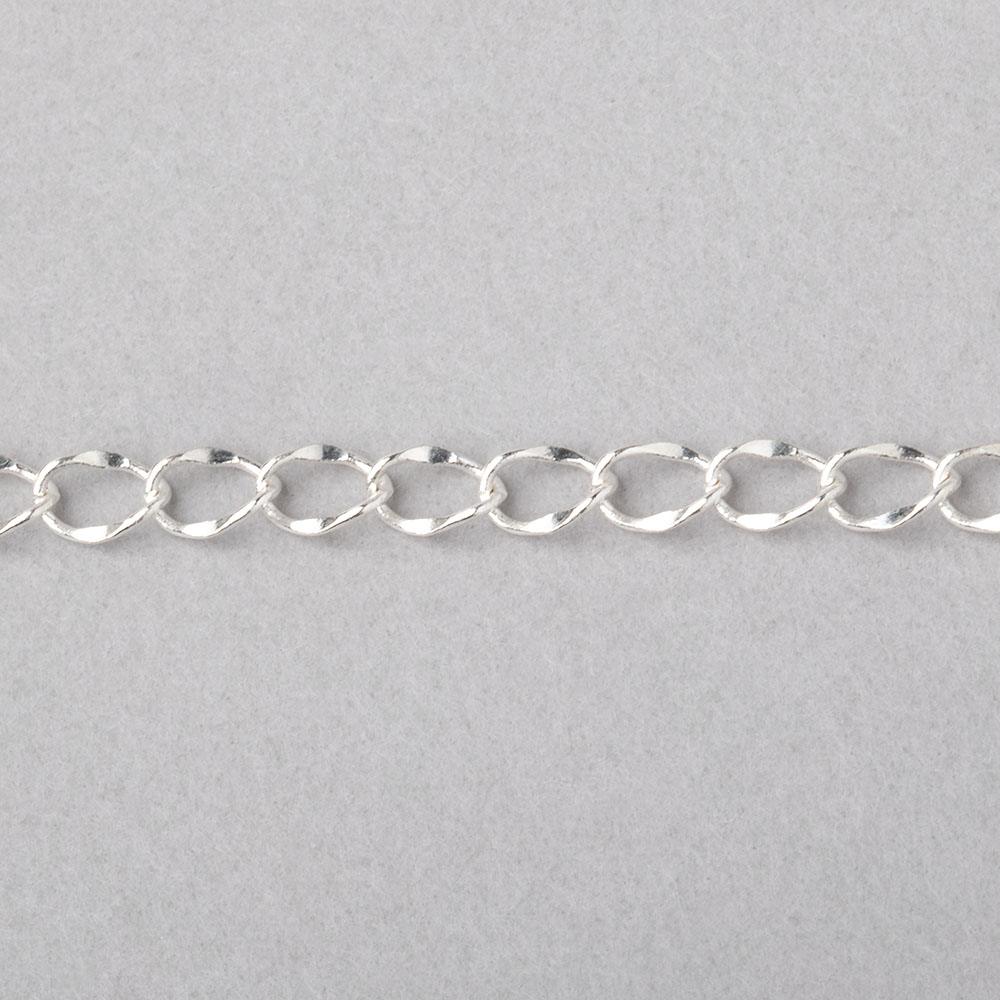 3 Feet - 4mm Twist Oval Link Chain