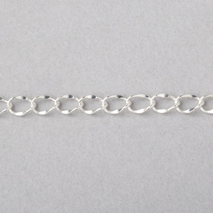 3 Feet - 4mm Twist Oval Link Chain