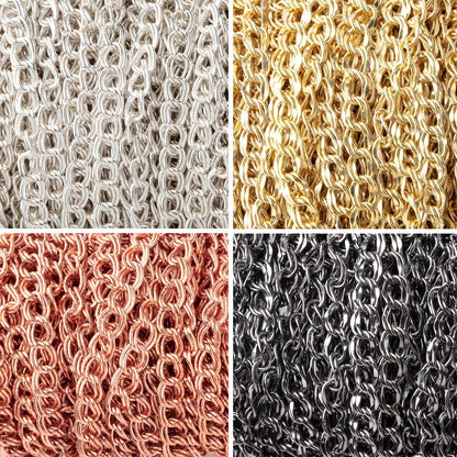 3 Feet - 5mm Double Curb Link Chain