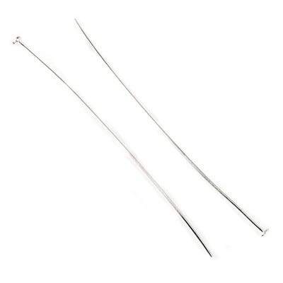 3" length Sterling Silver Disc Headpin, 22 Gauge Wire, 10 pieces per Bag
