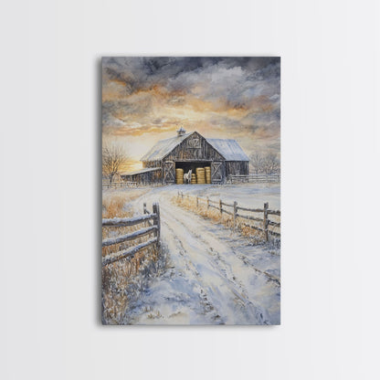 Fall Decor, Barn Amongst The Falling Leaves, Farmhouse Decor, Fall Art, Autumn Decor, Thanksgiving Seasonal Wall Art