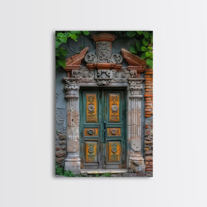 Change223 Colorful Indian Architecture Canvas Print, Traditional Art if India, Photography Print, Indian Wall Art, Living Room Decor