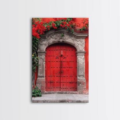 Change354 Architecture Print, 19th Century Architecture Photography, Mexico City Wall Art, Wood Framed Canvas Print