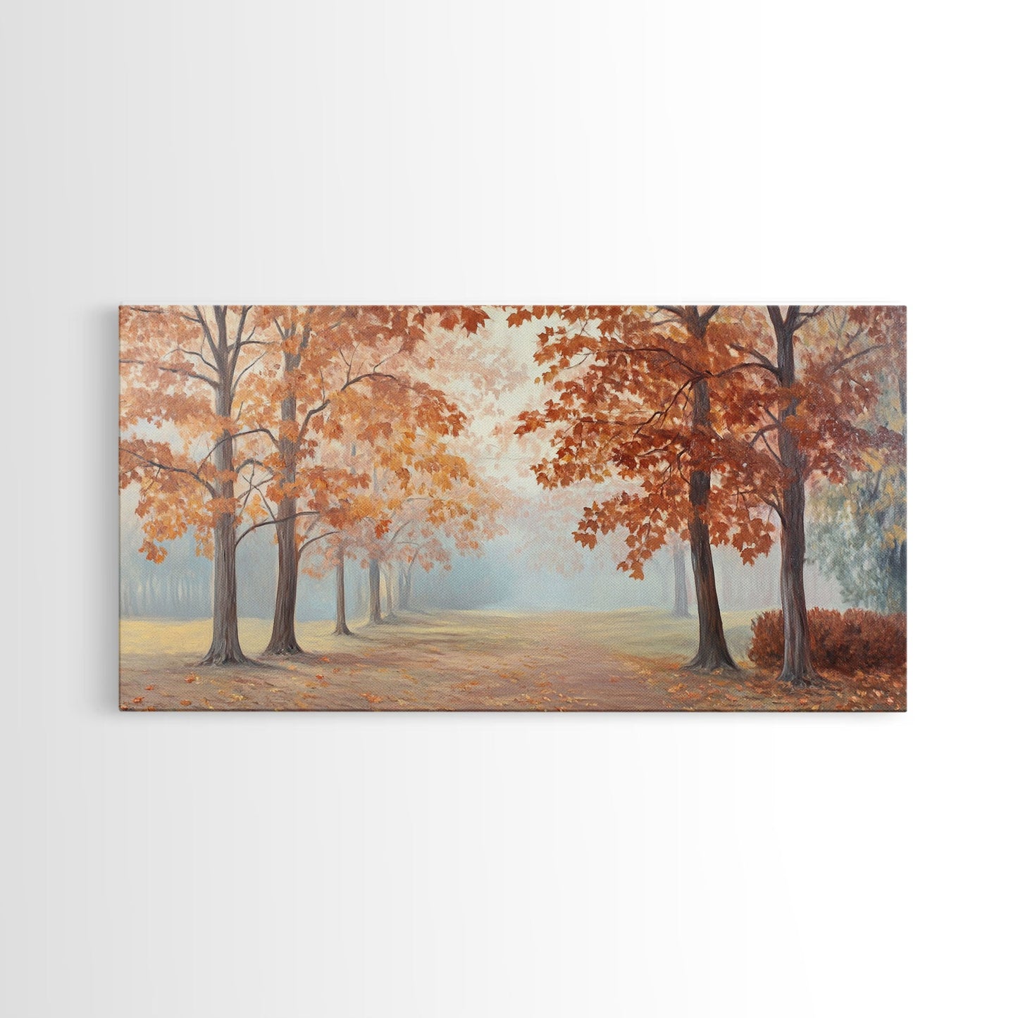 Elegant Christmas party with guests in formal attire by a Christmas tree Framed Canvas Print, holiday wall art for classy Christmas decor