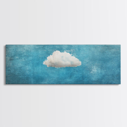 The Cloud - Modern Wall Art - Boho Art - Minimalist Art - Home Decor - Gift Idea - Canvas Wall Art - Overszied Art - Panoramic Art