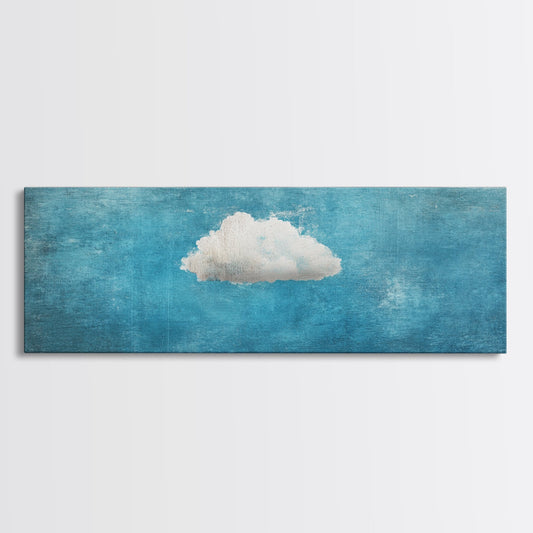 The Cloud - Modern Wall Art - Boho Art - Minimalist Art - Home Decor - Gift Idea - Canvas Wall Art - Overszied Art - Panoramic Art