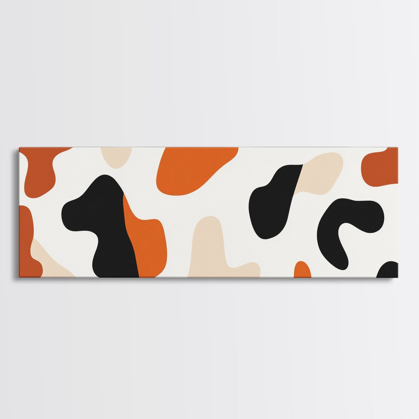 Abstract Cheetah Print Art, Animal Print Wall Art, Canvas Print, Extra Wide Oversized Abova Sofa Wall Art