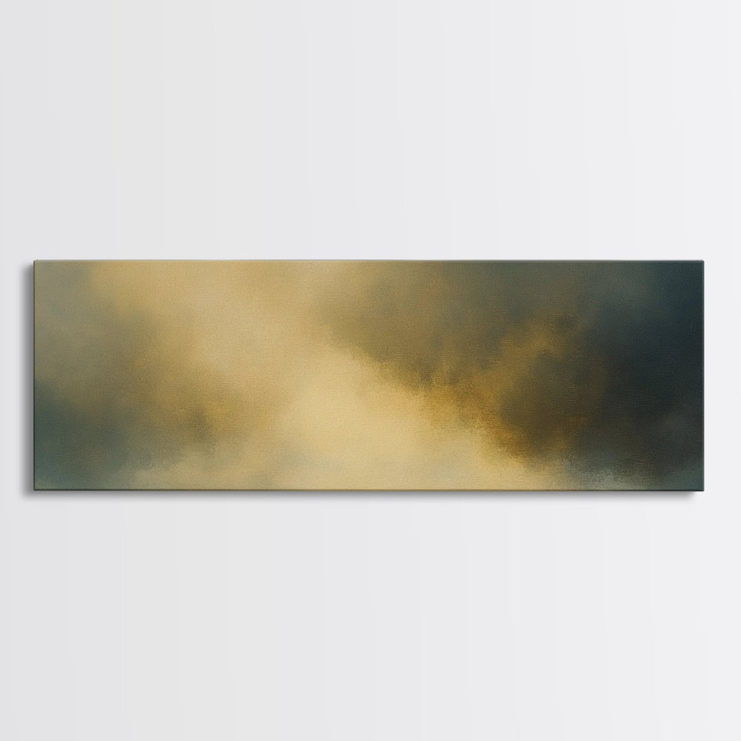 The Storm Rolls In - Framed Canvas Print - Dark and Moody Home Decor - Wood Framed Boho Style Wall Art