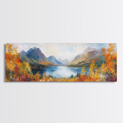 Modern Wall Art Print - Abstract Oil Painting Landscape Canvas Print - Extra Large Wall Art - Canvas Wall Art - Oversized Art
