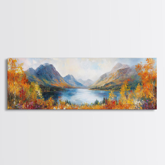 Modern Wall Art Print - Abstract Oil Painting Landscape Canvas Print - Extra Large Wall Art - Canvas Wall Art - Oversized Art