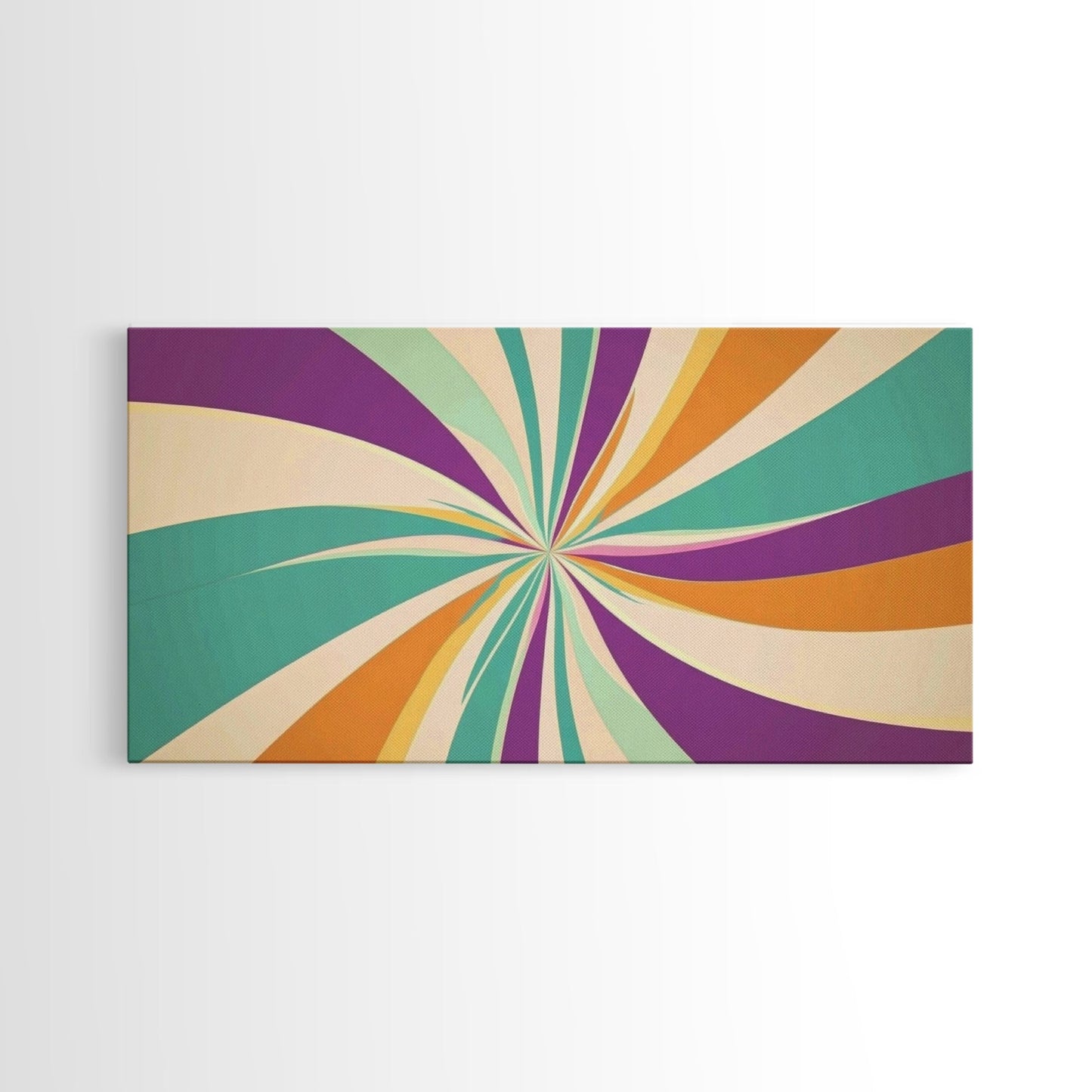 NuevArt Framed Canvas Print Wall Art MCM Mid Century Modern Canvas Print Abstract Shapes Illustration Mid Century Modern Wall Art