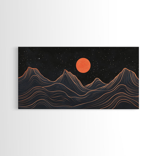 Retro Abstract Art, Art Deco Style, Atomic Age Inspired Wall Art, Pueblo Style Southwestern Art