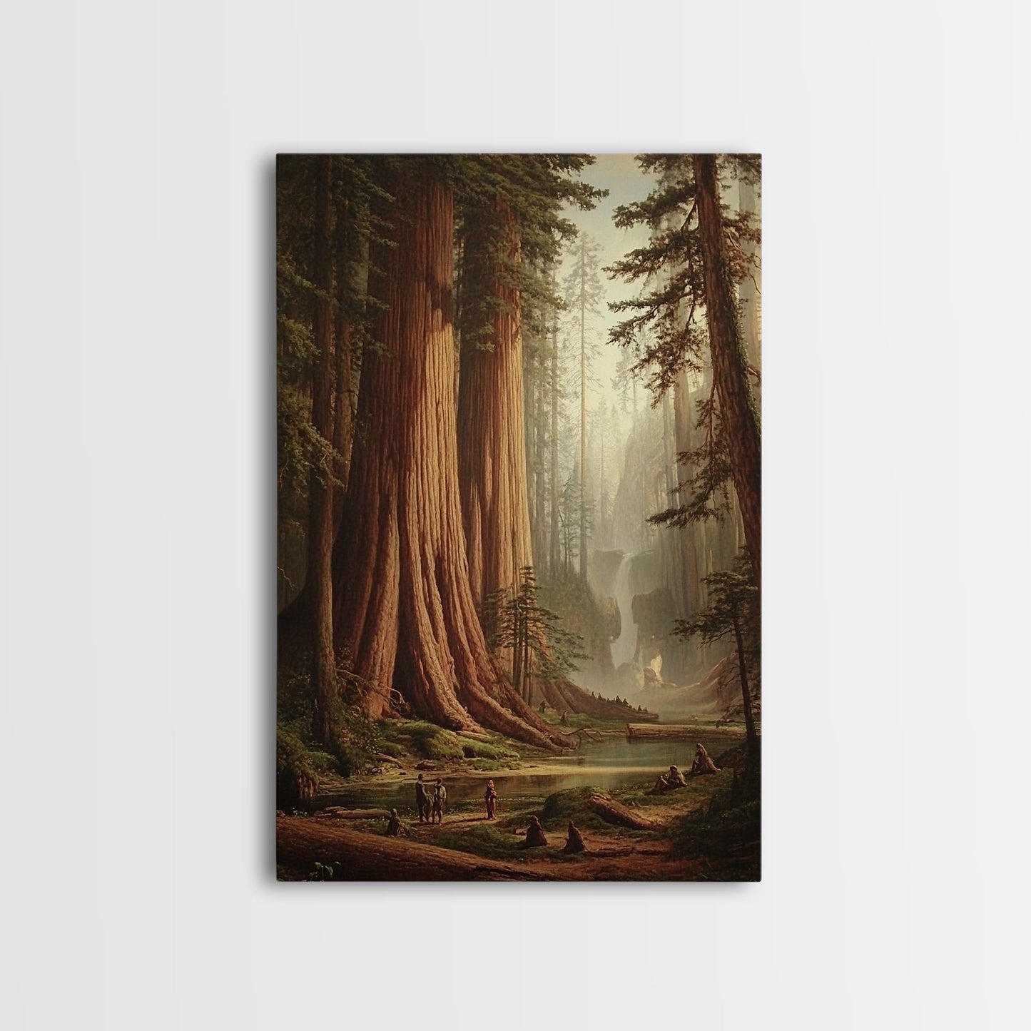Majestic California Redwood Trees Framed Canvas Print, Redwood National Park, Fantasy Decor, California Decor, PNW Wall Art