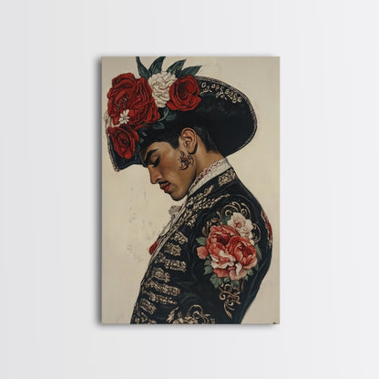 Abstract Wall Art Bullfighter Painting Print, Corrida Wall Art, Chicano Art, Spanish Home Decor, Modern Wall Art Living Room Wall Art, Mexicano Art