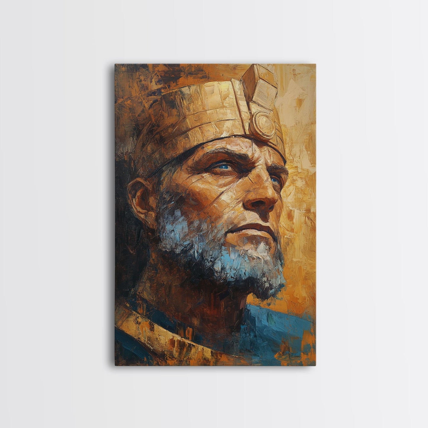 Ozymandias Painting Canvas Print, Ozymandias Wall Art, Ozymandias Print, Framed Canvas
