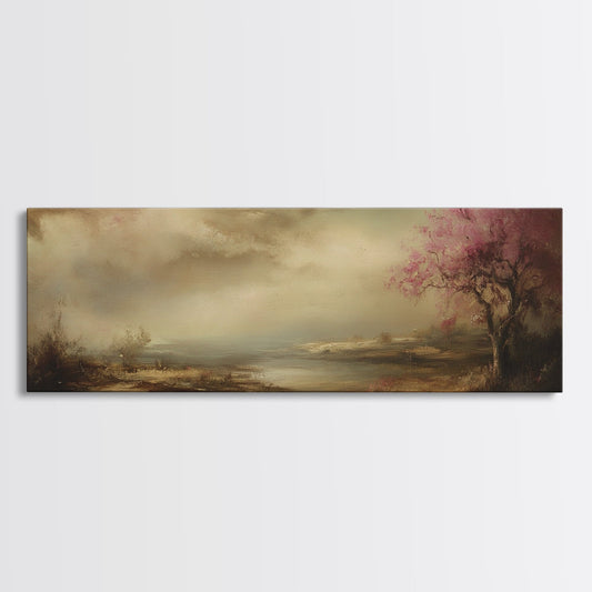 Moody Art Landscape Print, Dark Landscape Painting, Muted Art, Moody Home Decor, Moody Painting, Moody Landscape Wall Art Print