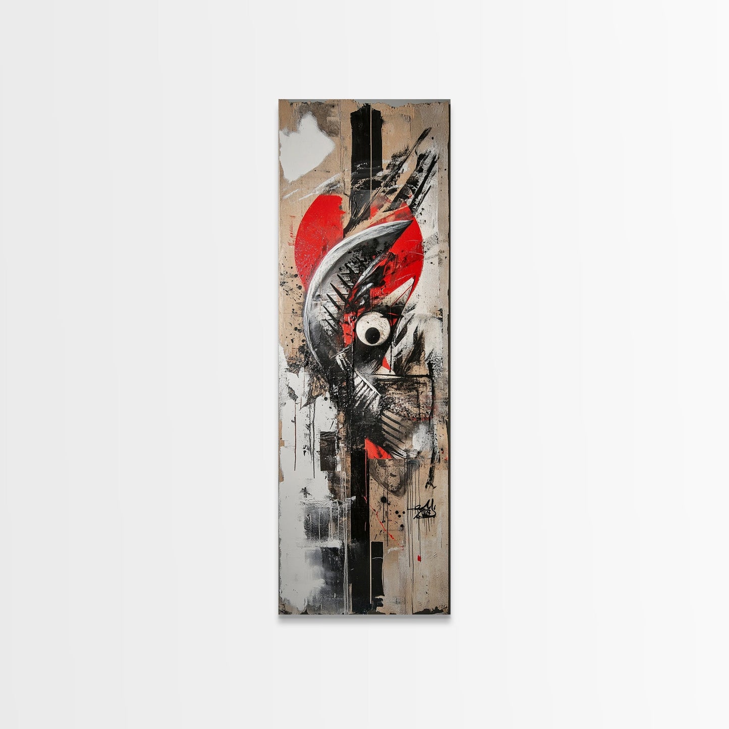 Abstract Graffiti Art Canvas Print with Bold Colors and Urban Style, Perfect Wall Art Gift Idea for Modern Minimalist Spaces