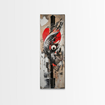 Abstract Graffiti Art Canvas Print with Bold Colors and Urban Style, Perfect Wall Art Gift Idea for Modern Minimalist Spaces