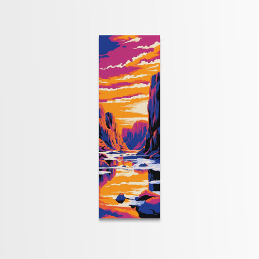 Ocean Wave, Surfing Art, Coastal Wall Decor, Beach Vibes, Canvas Print, Nautical Home Decor, Bedroom Wall Art