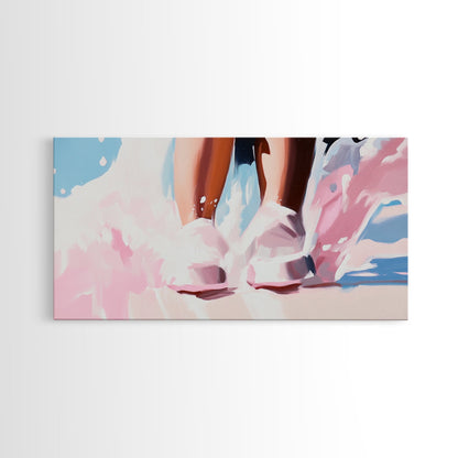 Wasserfüße, Spritzer, Leinwanddruck, Minimalistische Kunst, Verträumte Ästhetik, Ruhige Schlafzimmerdekoration, Moderne Wandkunst, Strandinspiriertes Design