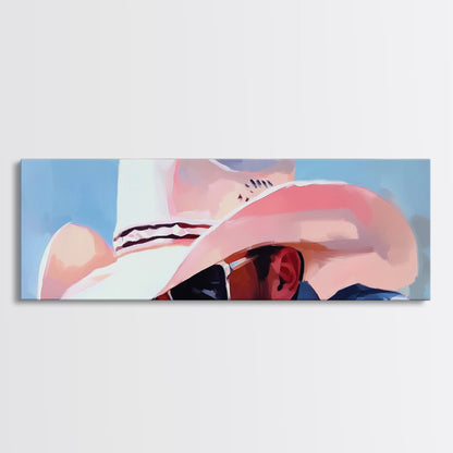 Cowboy Portrait, Western Aesthetic, Rustic Country Art, Canvas Print, Southern Style, Vintage Americana, Man Cave Wall Art