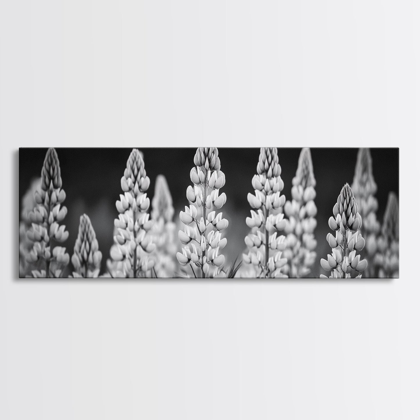 Lupinenblüte, Wilde Schönheit, Blumenstrauß, Leinwanddruck, Botanische Wanddekoration, Moderne Landhauskunst, Frühlingsmotiv fürs Wohnzimmer