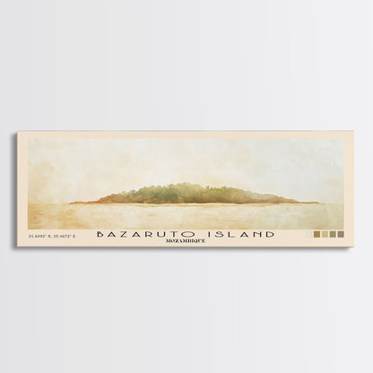Bazaruto Island, Mozambique Watercolor Beach Print, Vacation Gift, Mozambique Wall Art, Beach Painting, Beach Decor, Beach Painting