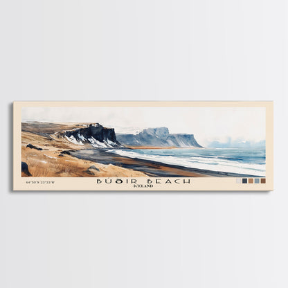 Búðir Beach, Iceland Watercolor Beach Print, Vacation Gift, Iceland Wall Art, Beach Painting, Beach Decor, Beach Painting