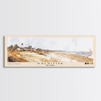 Kalpitiya, Sri Lanka Watercolor Beach Print, Vacation Gift, Sri Lanka Wall Art, Beach Painting, Beach Decor, Beach Painting