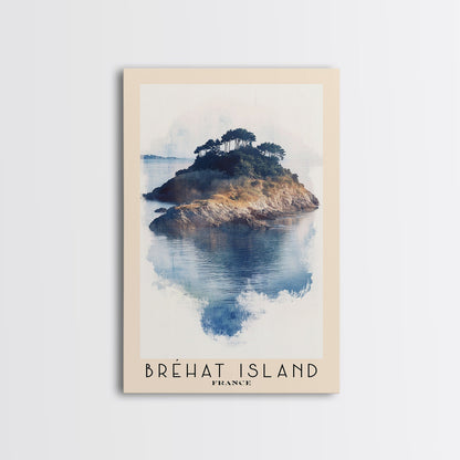 Bréhat Island, France Watercolor Beach Print, Vacation Gift, France Wall Art, Beach Painting, Beach Decor, Beach Painting