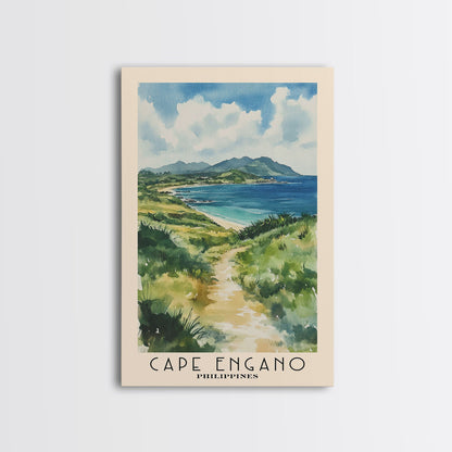 Cape Engano, Philippines Watercolor Beach Print, Vacation Gift, Philippines Wall Art, Beach Painting, Beach Decor, Beach Painting