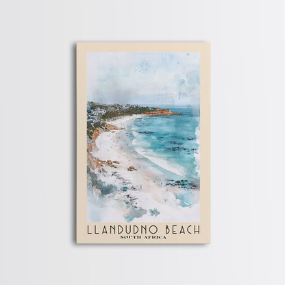 Llandudno Beach, South Africa Watercolor Print, Vacation Gift, South Africa Wall Art, Beach Painting, Beach Decor, Large Wall Art, Wood Frame Art