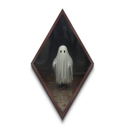 Cute Lil Boo, Ghost Print, Halloween Canvas Art, Canvas Textured Print, Funny Halloween Decor, Ghost Art, Victorian Goth Art