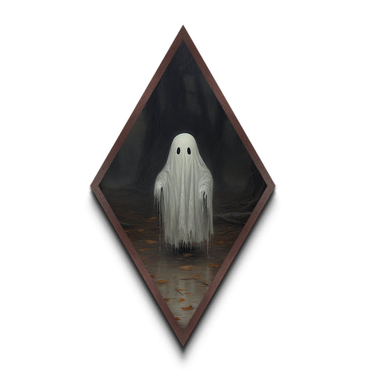 Cute Lil Boo, Ghost Print, Halloween Canvas Art, Canvas Textured Print, Funny Halloween Decor, Ghost Art, Victorian Goth Art