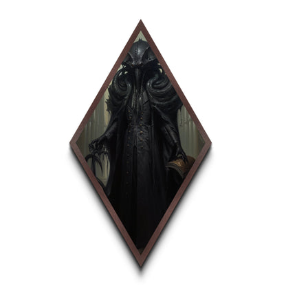 Victorian Portrait of Cthulhu, Gothic Art, Canvas Textured Print, Halloween Decor, The Gentleman Cthulhu