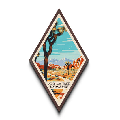 Retro-Reiseposter „Joshua Tree Nationalpark“ auf Leinwand, Reisedeko-Kunst, Midcentury-Modern-Deko, Kalifornien-Reisekunst