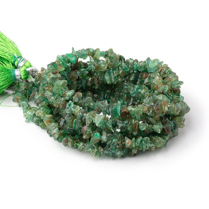 3-7mm Colombian Emerald Chips 13 inch 145 Beads