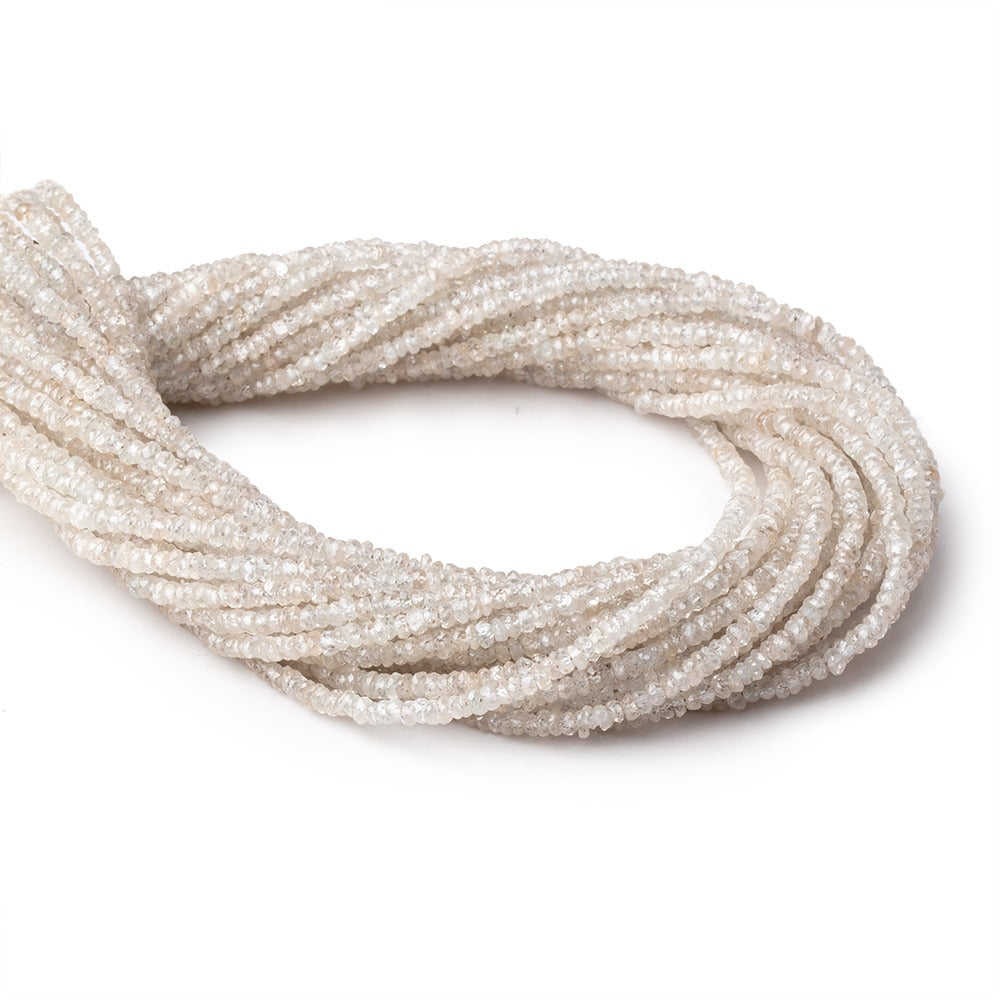 3mm Champagne Zircon Faceted Rondelle Beads 13 inches 210 beads