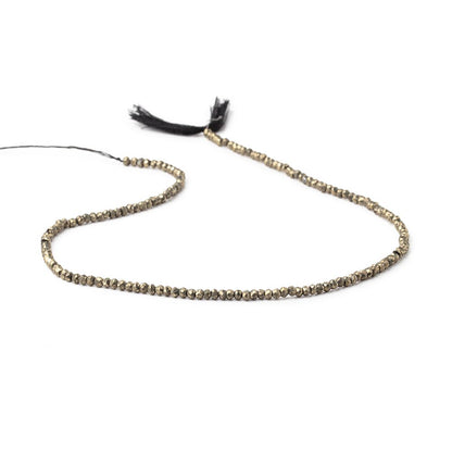 2.5mm Pyrite Faceted Rondelle Beads 13.5 inch 157 pieces