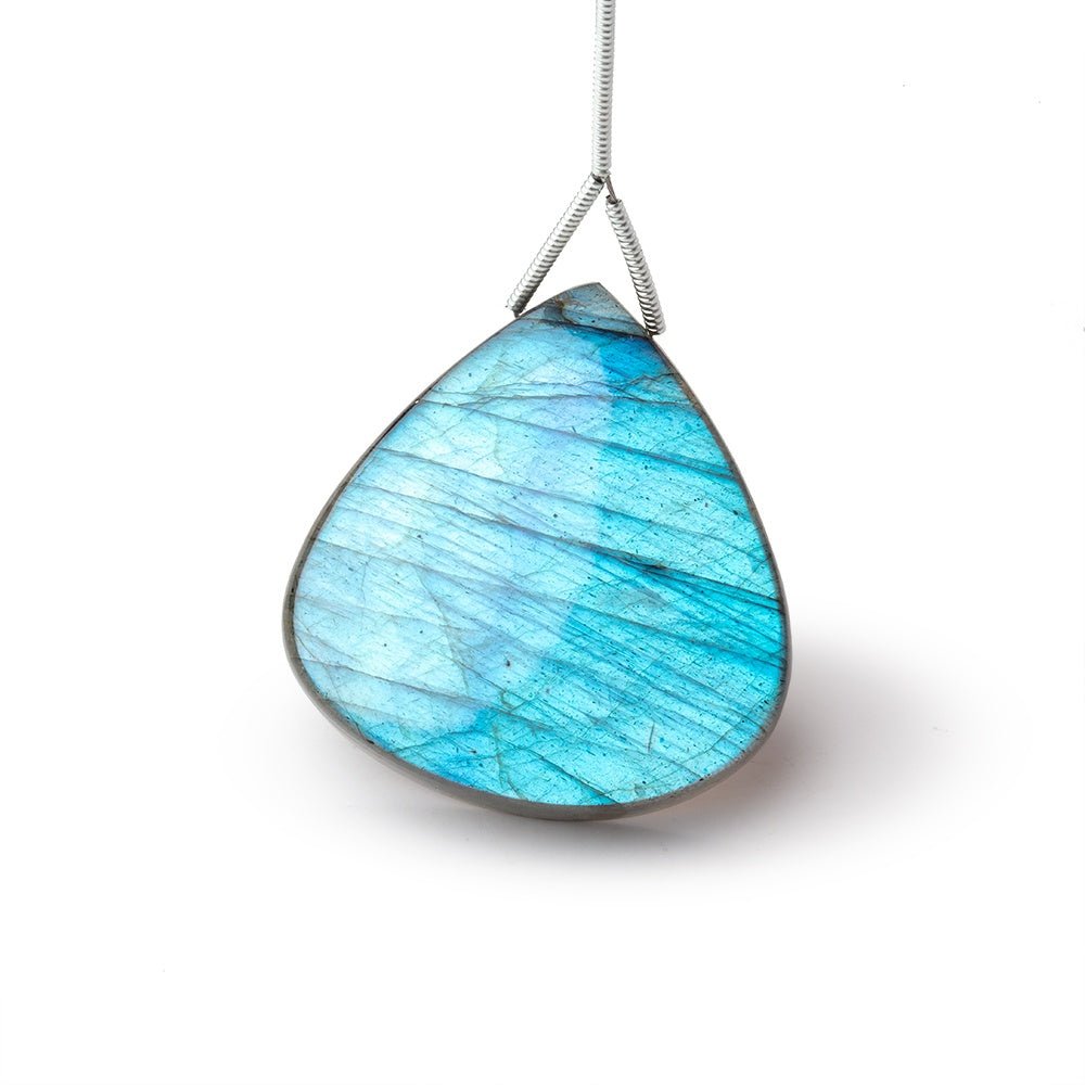 31x30x7mm Labradorite Plain Heart Pendant 1 AAA Focal