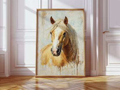 Golden Palomino in Brushstroke Light