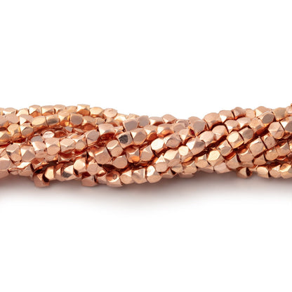 2mm Hand Polished Faceted Nugget Beads 8 inch 90 pieces