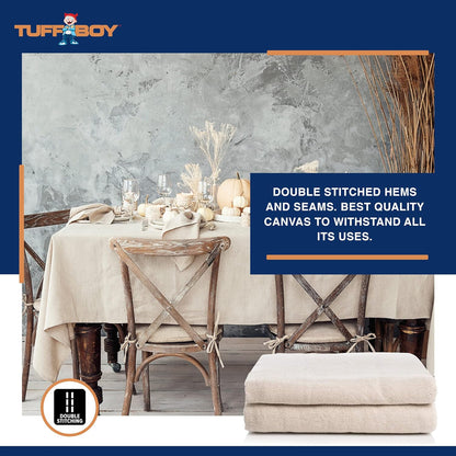 Canvas Drop Cloth for Painting 4X12 Ft – All Purpose Canvas for Floor & Furniture Paint Protection – Painters Drop Cloth Curtains –12 Oz. Seamless Canvas Fabric Painting Supplies for Home