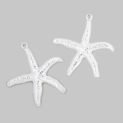 32mm Starfish Pendant Charm Set of 2 pieces